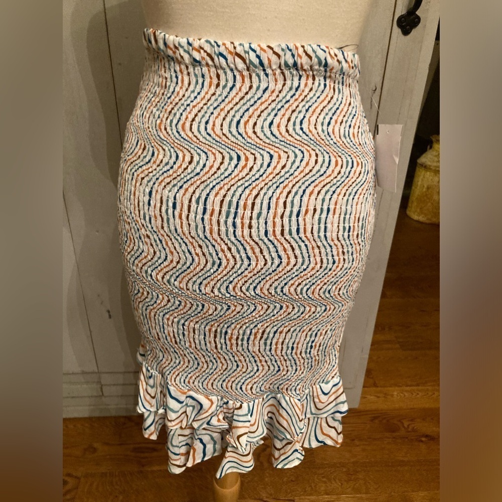 Olivaceous Women’s Skirt Size Small Multicolor striped NEW With Tags